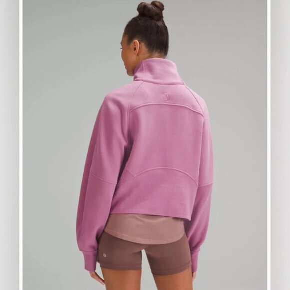 Lululemon Scuba Oversized Funnel-Neck Half Zip in Velvet Dust Size XS/S - Picture 4 of 12